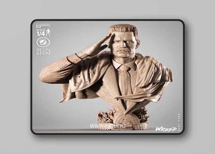 WICKED – Ross Portrait Bust 3D Print 1 WICKED – Ross Portrait Bust 3D Print