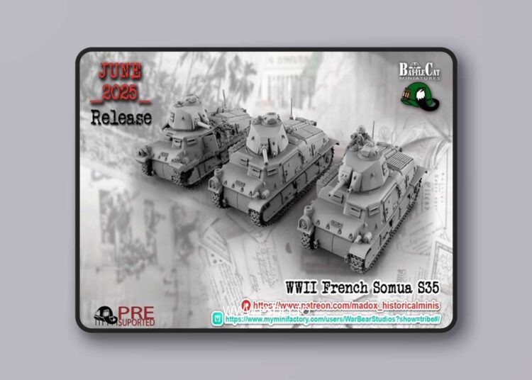 WWII French Somua S35 – 3D Print Model STL 1 WWII French Somua S35 – 3D Print Model STL