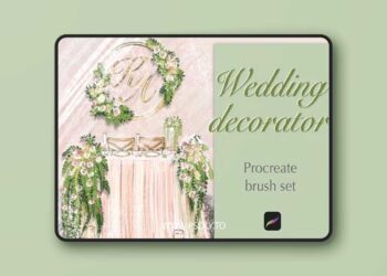 Wedding Decorator Brushes Pack for Procreate