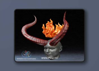 Yosh Studios – Hell Boy Crown and Thorns – 3D Print