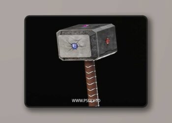 Yosh Studios – Infinity Hammer Mjolnir Thor Hammer – 3D Print