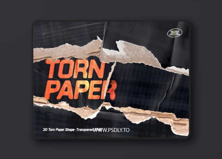 30 Black Cardboard Torn Papers 1 30 Black Cardboard Torn Papers