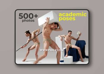 500+ Academic Male Poses - Reference Image