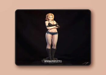 Abe3D – Android 18 – 3D Print