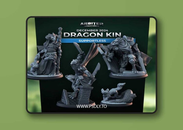 Arbiter Miniatures – Dragon Kin – 3D Print Model 1 Arbiter Miniatures – Dragon Kin – 3D Print Model