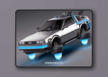 Back To The Future 2 DeLorean 3D Model