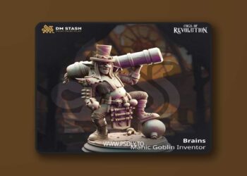 Brains – Manic Goblin Inventor – 3D Print