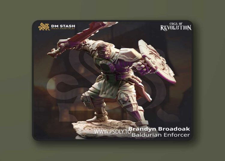 Brandyn Broadoak – Baldurian Enforcer – 3D Print 1 Brandyn Broadoak – Baldurian Enforcer – 3D Print