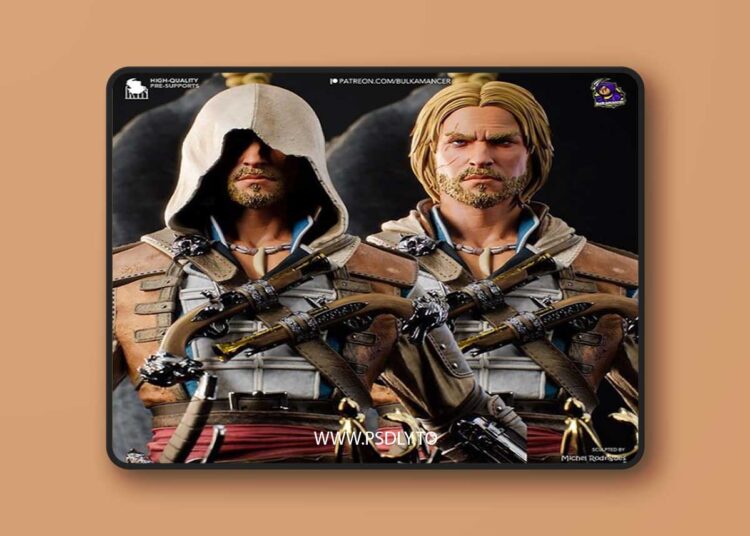 Bulkamancer Sculpts – Edward Kenway – Assassin’s Creed – Black Flag – 3D Print 1 Bulkamancer Sculpts – Edward Kenway – Assassin’s Creed – Black Flag – 3D Print