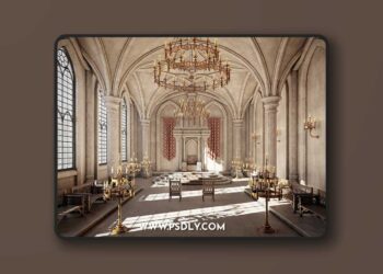 CGAxis – Throne Room Kitbash Bundle