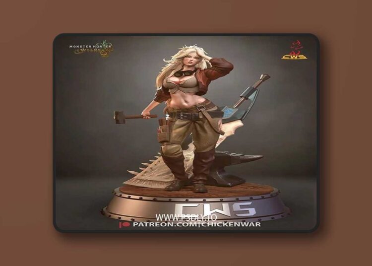 CW Studio – Monster Hunter – Gemma – 3D Print 1 CW Studio – Monster Hunter – Gemma – 3D Print