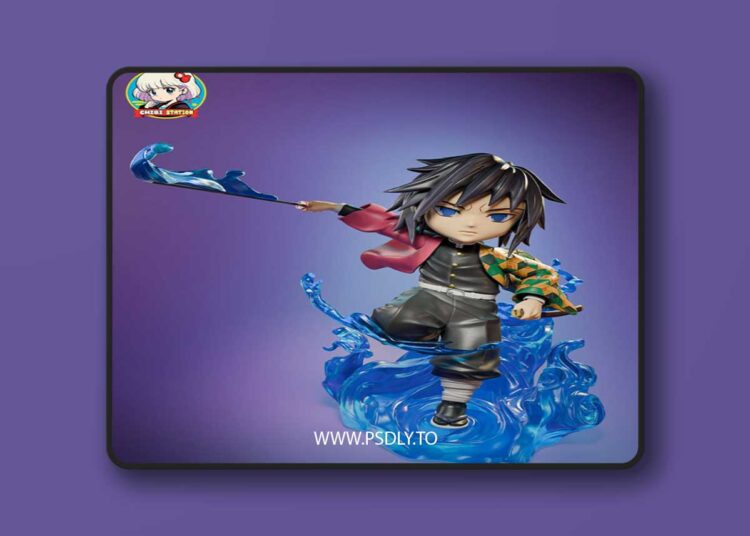 Chibi Tomioka – 3D Print Model 1 Chibi Tomioka – 3D Print Model