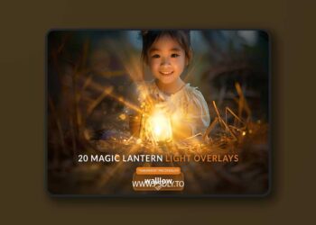 Creativemarket - Light flares transparent PNG overlay
