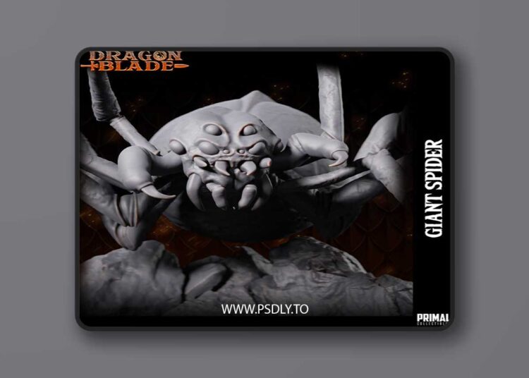 Creature Giant Spider 02 – 3D Print 1 Creature Giant Spider 02 – 3D Print