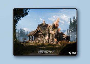 Crystals and Crafting Environment 3D Model