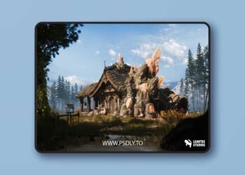 Crystals and Crafting Environment ( House Crafting Medieval Medieval 3D Old 3D )