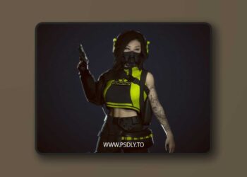 Cyberpunk Girl 3D Model