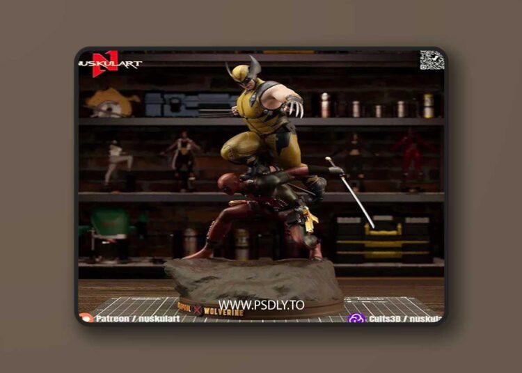 Deadpool and Wolverine Couple Figure – 3D Print 1 Deadpool and Wolverine Couple Figure – 3D Print