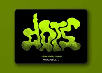 Dots - Stipple Shading Brushes for Photoshop