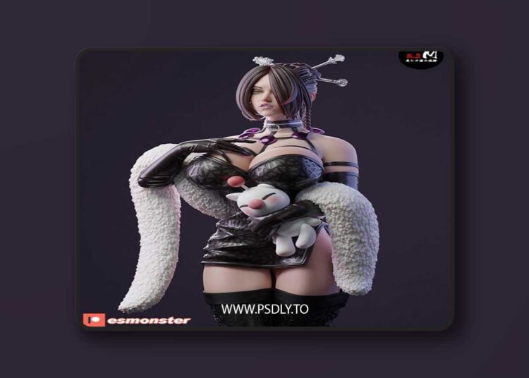E.S Monster – Final Fantasy Lulu – 3D Print Model STL 1 E.S Monster – Final Fantasy Lulu – 3D Print Model STL