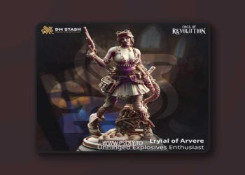 Eryial of Arvere – Unhinged Explosives Enthusiast – 3D Print