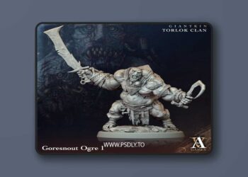 Giantkin Torlok Clan – Goresnout Ogre – 3D Print