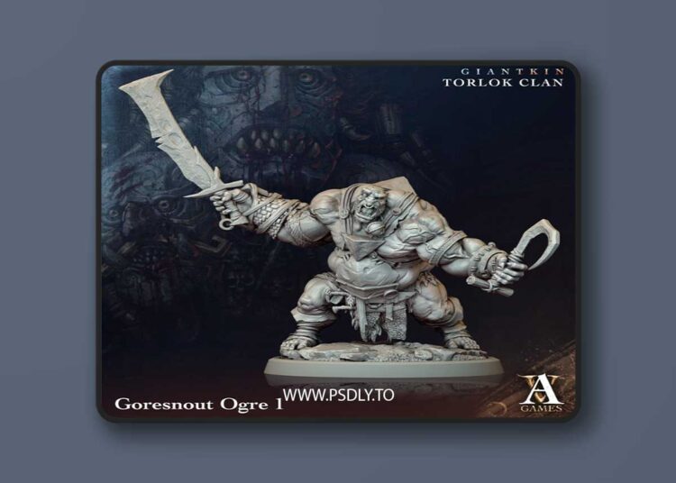 Giantkin Torlok Clan – Goresnout Ogre – 3D Print 1 Giantkin Torlok Clan – Goresnout Ogre – 3D Print