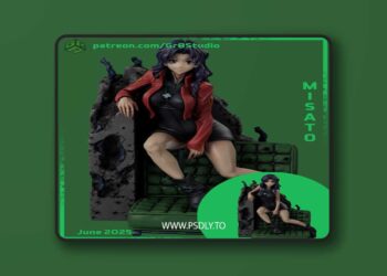 Gr8Tech – Neon Genesis Evangelion – Misato Katsuragi – 3D Print Model STL