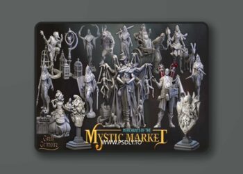 Great Grimoire – Merchants of the Mystic Market – 3D Print