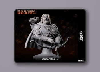 Half Elf Leonan Bust – 3D Print