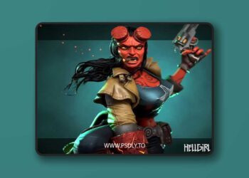 HellGirl Diorama Statue – 3D Print