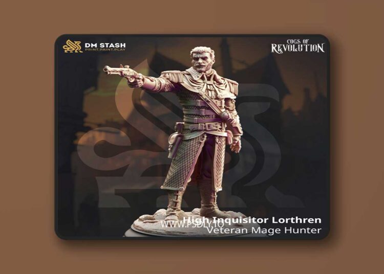 High Inquisitor Lorthren – Veteran Mage Hunter – 3D Print 1 High Inquisitor Lorthren – Veteran Mage Hunter – 3D Print