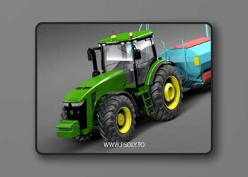 John Deere 8r Tractor 3D Model