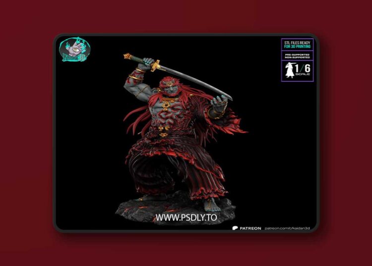 Kaidan – Ganondorf the Demon King The Legend of Zelda – 3D Print 1 Kaidan – Ganondorf the Demon King The Legend of Zelda – 3D Print