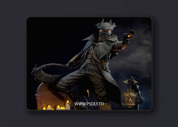 KcStudio – The Hunter – Bloodborne – 3D Print Model STL 1 KcStudio – The Hunter – Bloodborne – 3D Print Model STL