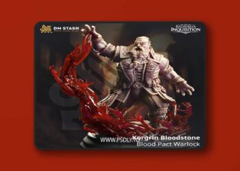Korgrin Bloodstone – Blood Pact Warlock – 3D Print