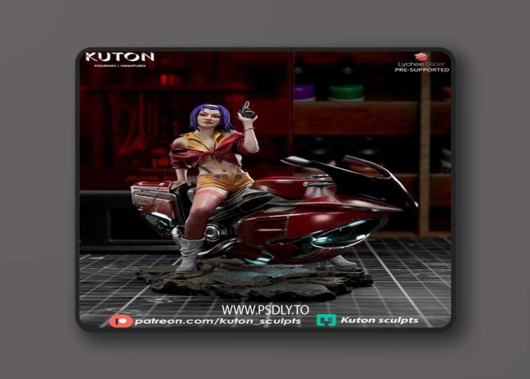 Kuton Figurines – Faye Valentine – 3D Print Model STL 1 Kuton Figurines – Faye Valentine – 3D Print Model STL