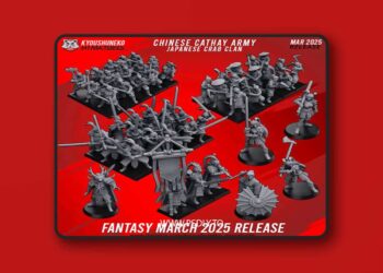 Kyoushuneko Miniatures – March 2025 Fantasy Release – Chinese Cathay Army and Nippon – 3D Print Model