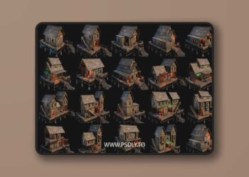 Lake House 01 with Interiors 4K PBR