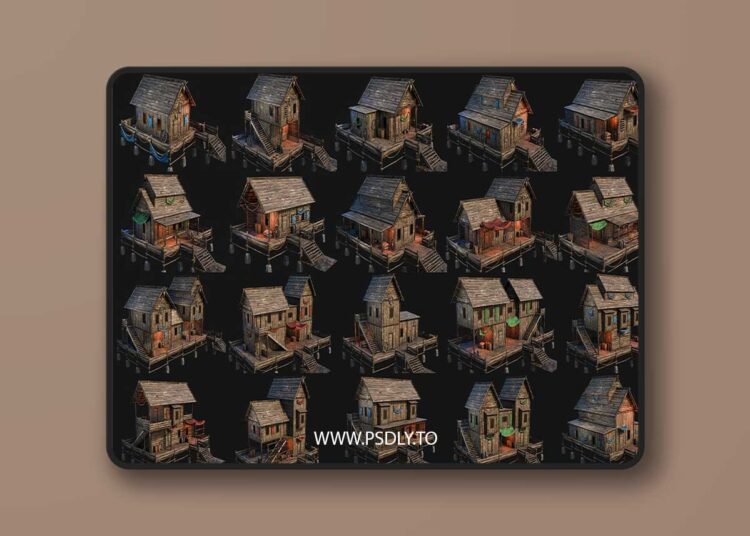 Lake House 01 with Interiors 4K PBR 1 Lake House 01 with Interiors 4K PBR