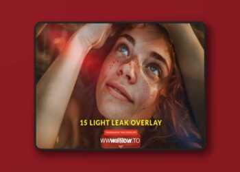 Light leaks transparent PNG photography overlays