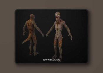 Lizard Low-poly 3D Model