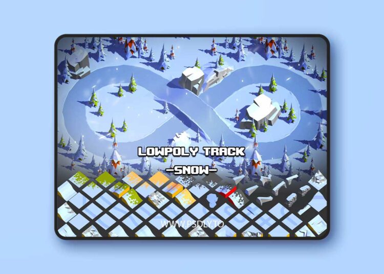 LowPoly Track - Snow v1.0 for Unreal Engine 1 LowPoly Track - Snow v1.0