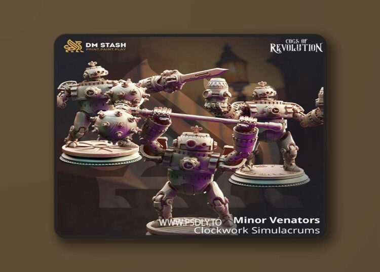Minor Venators – Clockwork Simulacrums – 3D Print 1 Minor Venators – Clockwork Simulacrums – 3D Print