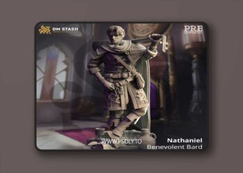 Nathaniel – Benevolent Bard – 3D Print