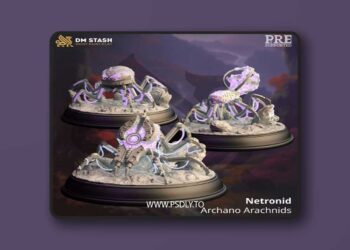 Netronids – Archano Arachnids – 3D Print Model