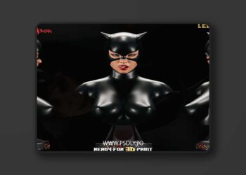 Nuskul Art – Catwoman – Dc Universe – Collectible Legendary Bust – 3D Print