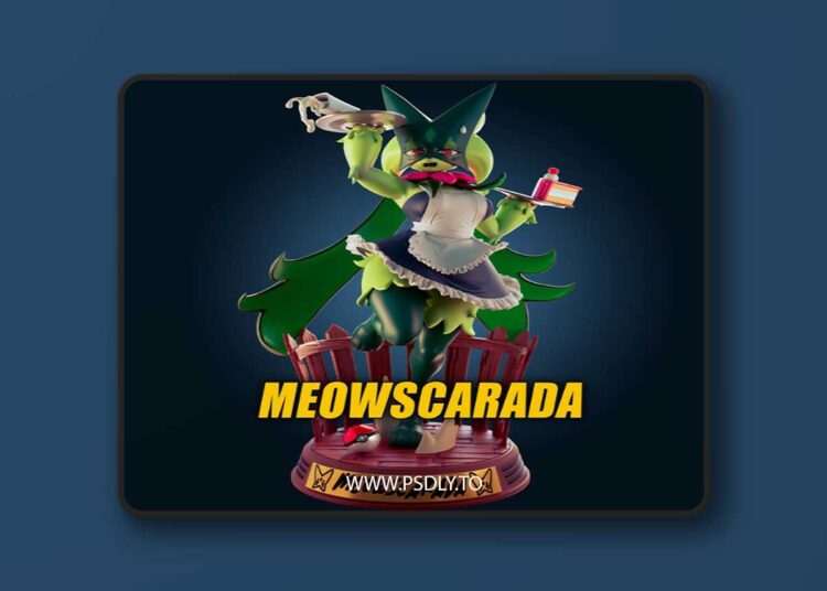 Officer Rhu – Pokemon – Meowscarada Maid – 3D Print 1 Officer Rhu – Pokemon – Meowscarada Maid – 3D Print