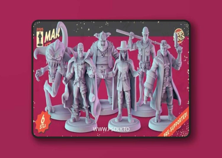 Pop Minis Set March 2025 – 3D Print Model STL 1 Pop Minis Set March 2025 – 3D Print Model STL