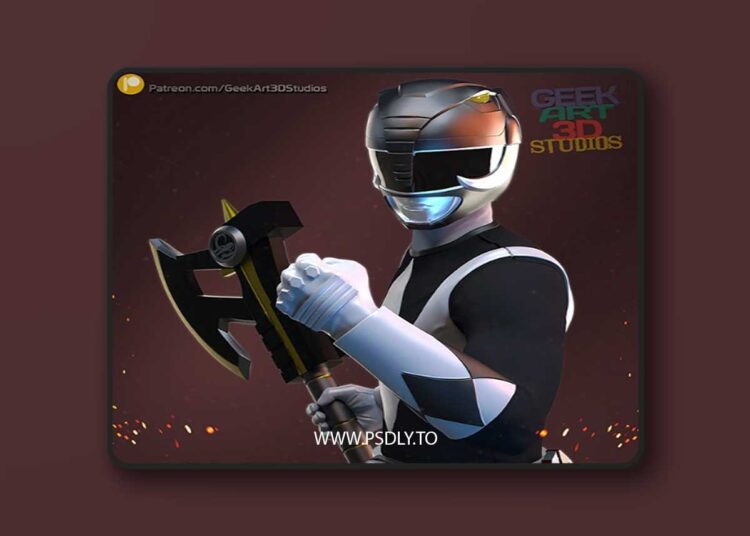 Power Ranger Black – 3D Print 1 Power Ranger Black – 3D Print